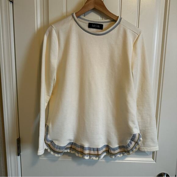 Fab‎ rik women’s sweatshirt small cream - Picture 2 of 7